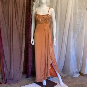 Gorgeous formal sunset strapless gown